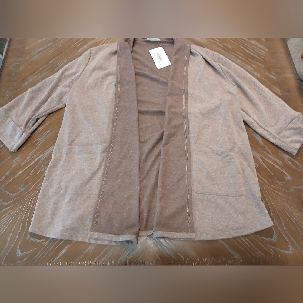 Mocha Please Open Front Blazer by Blumin